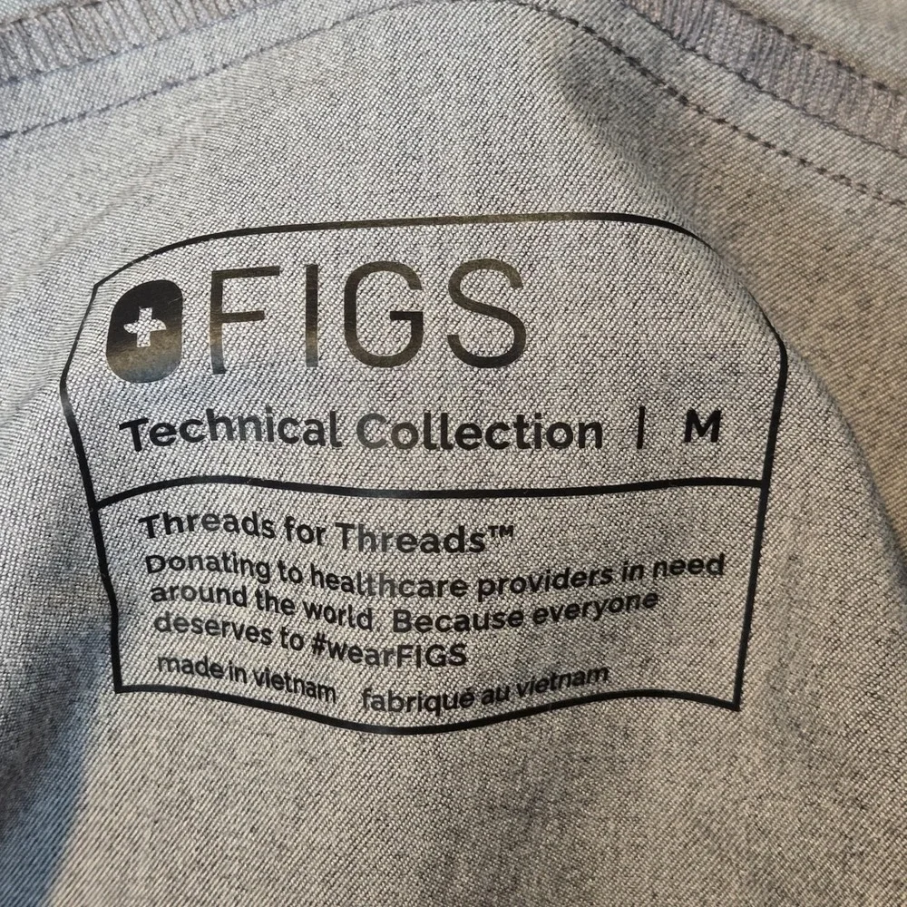 FIGS Scrubs Mens Size Medium 31 x 30 Gray Tansen‎ Jogger Scrub Pants Slim Fit
